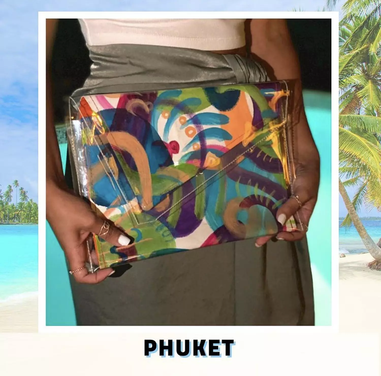 Phuket City Canvas Hand-Painted Piece in Plastic Envelope (by Order) 2