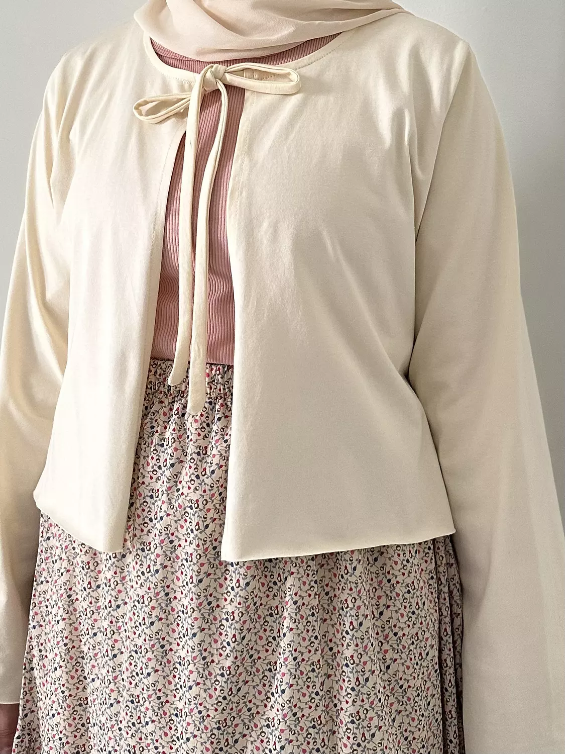 Cotton bolero with one tie strap (T)  2