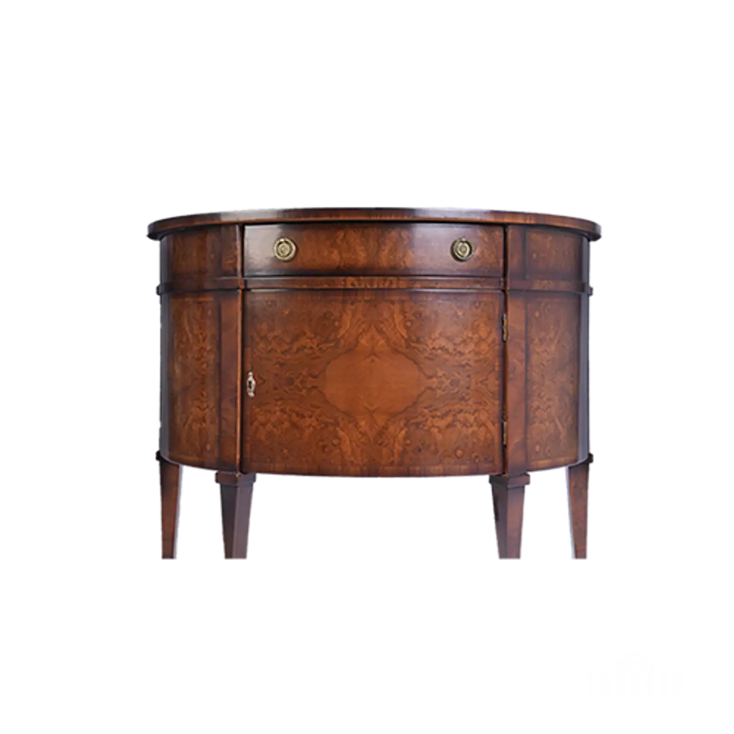 Antique George III Half Moon Console Table 1