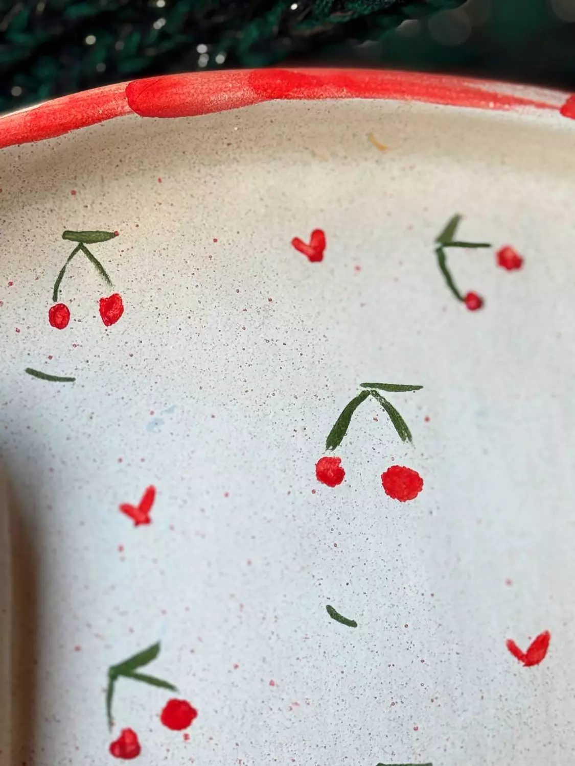 Cherries toast plate 2