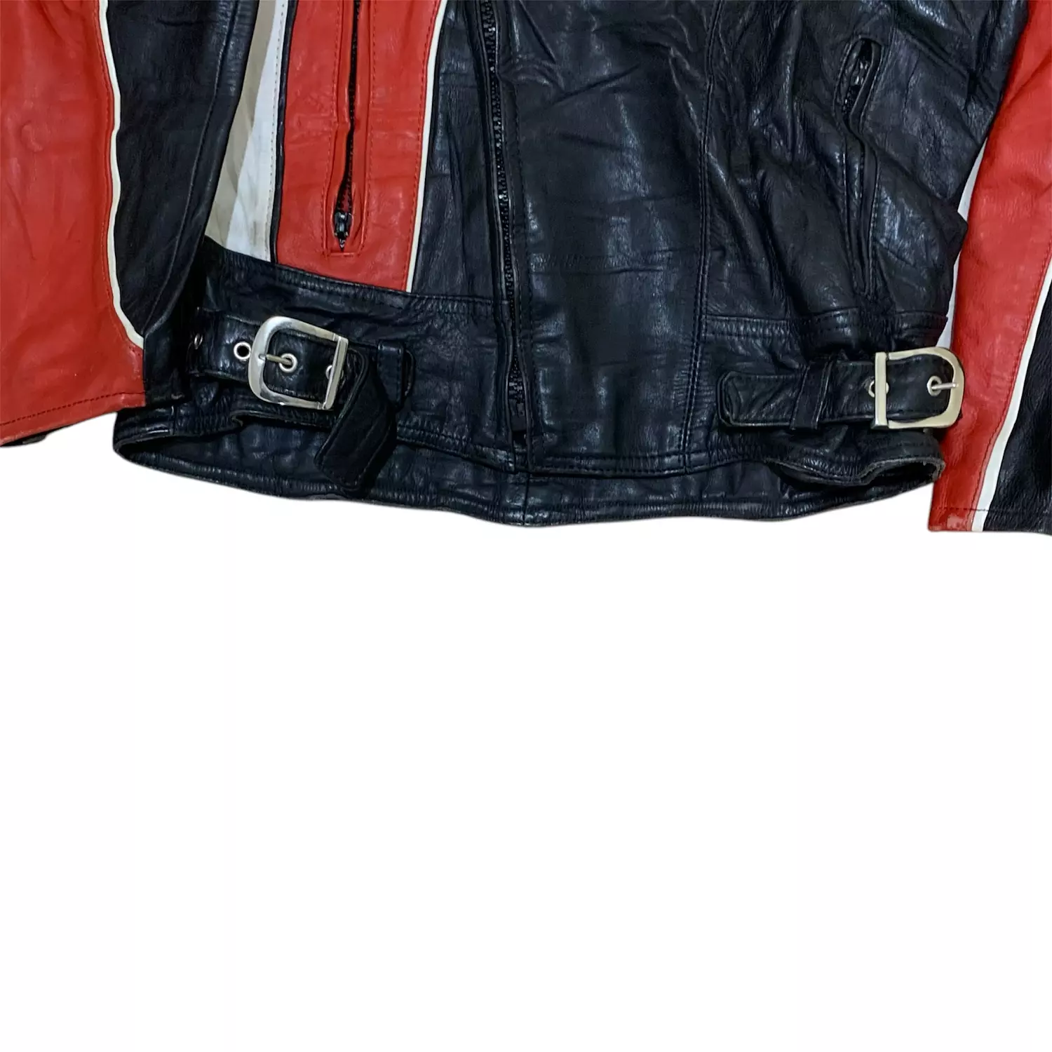 Vtg Alicia moto leather jacket 1