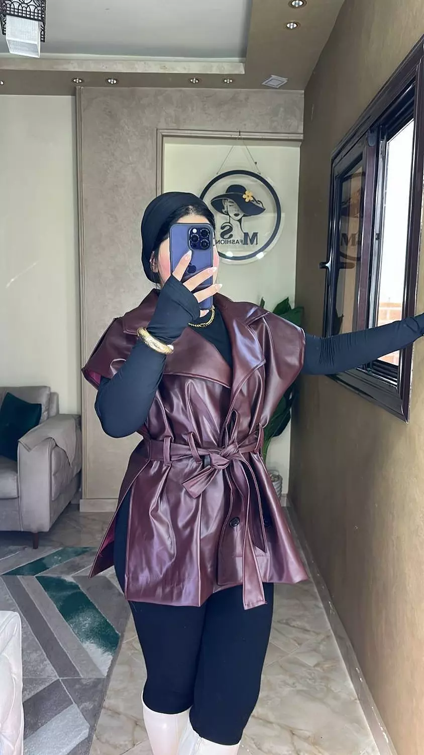 Vest leather jacket 1