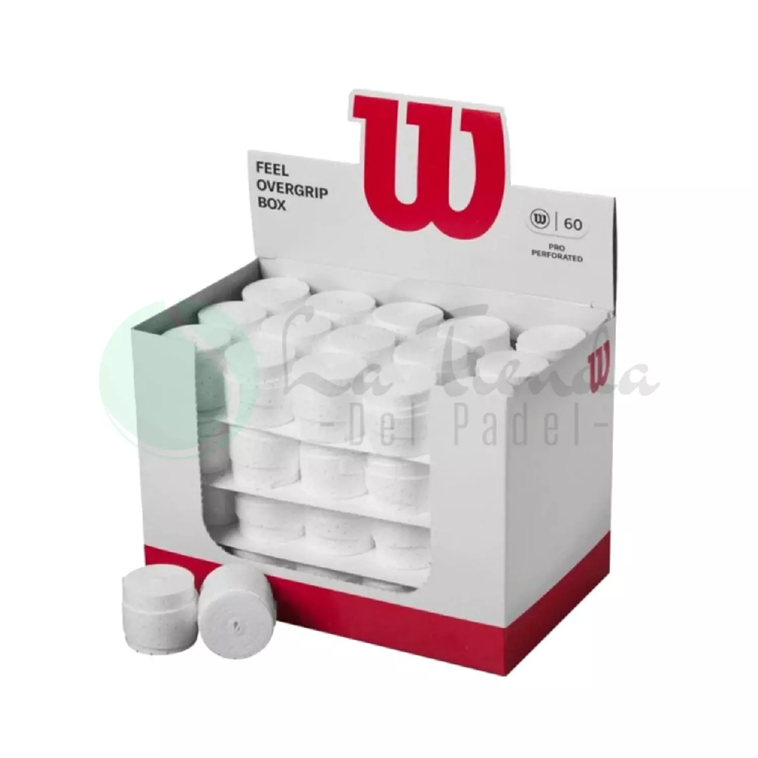 Wilson Pro Feel White Overgrip (pack of 60) image