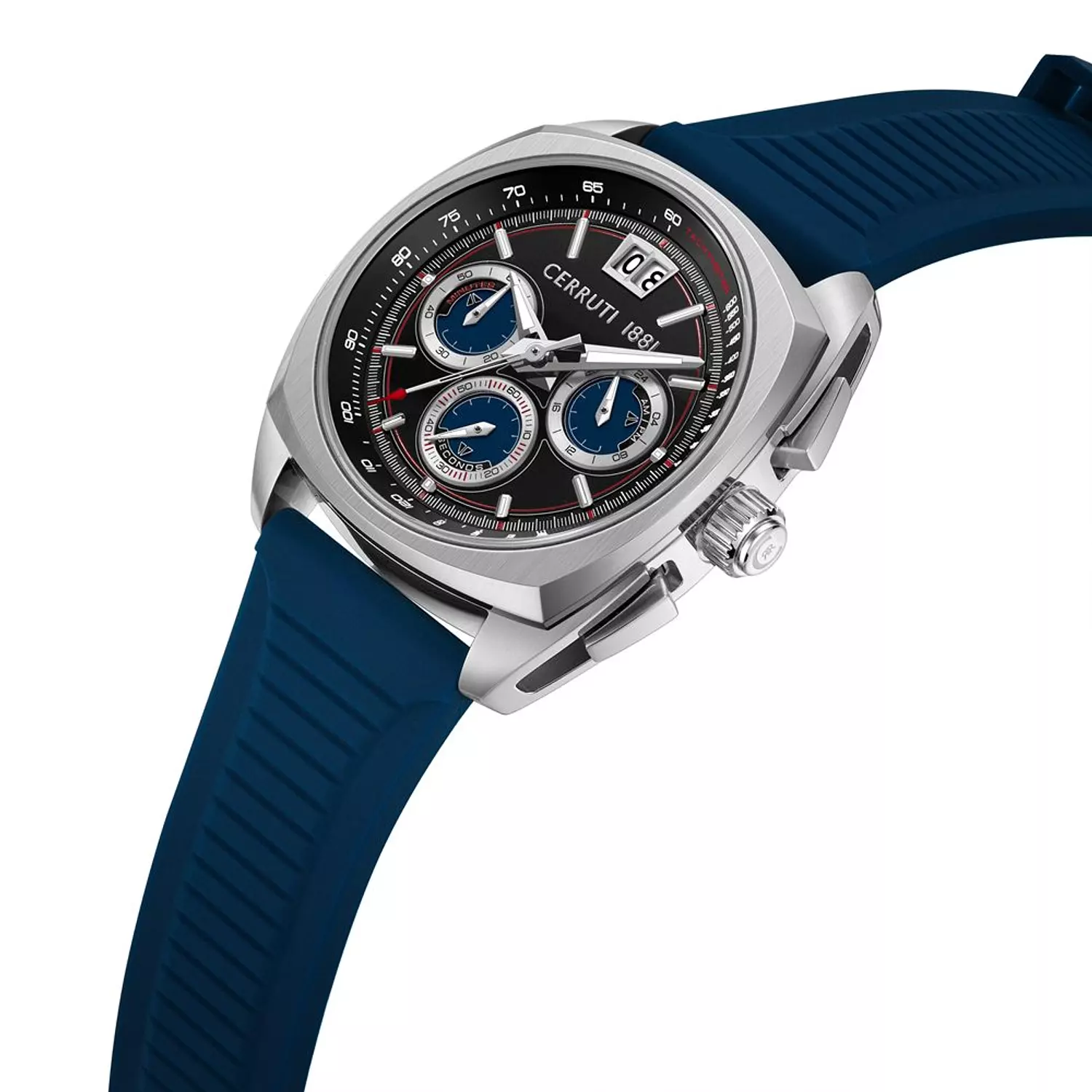 Cerruti 1881 Blue Accent Silver Chrono CIWGO0085105 1