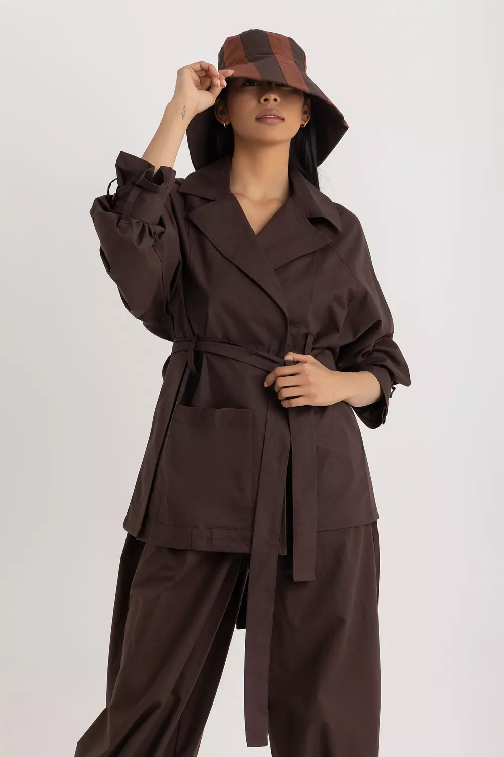 The Sophia Light Trench Oxford Jacket 9