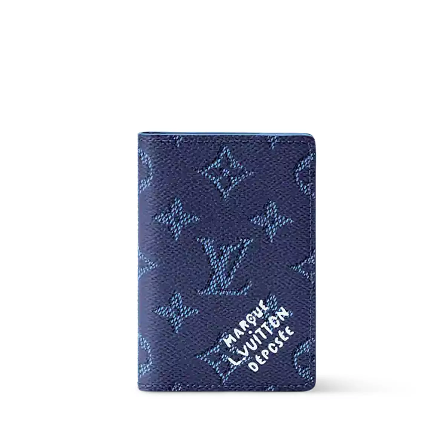 Louis Vuitton Pocket Organizer in the Monogram Heritage coated canvas and Ocean blue color. image