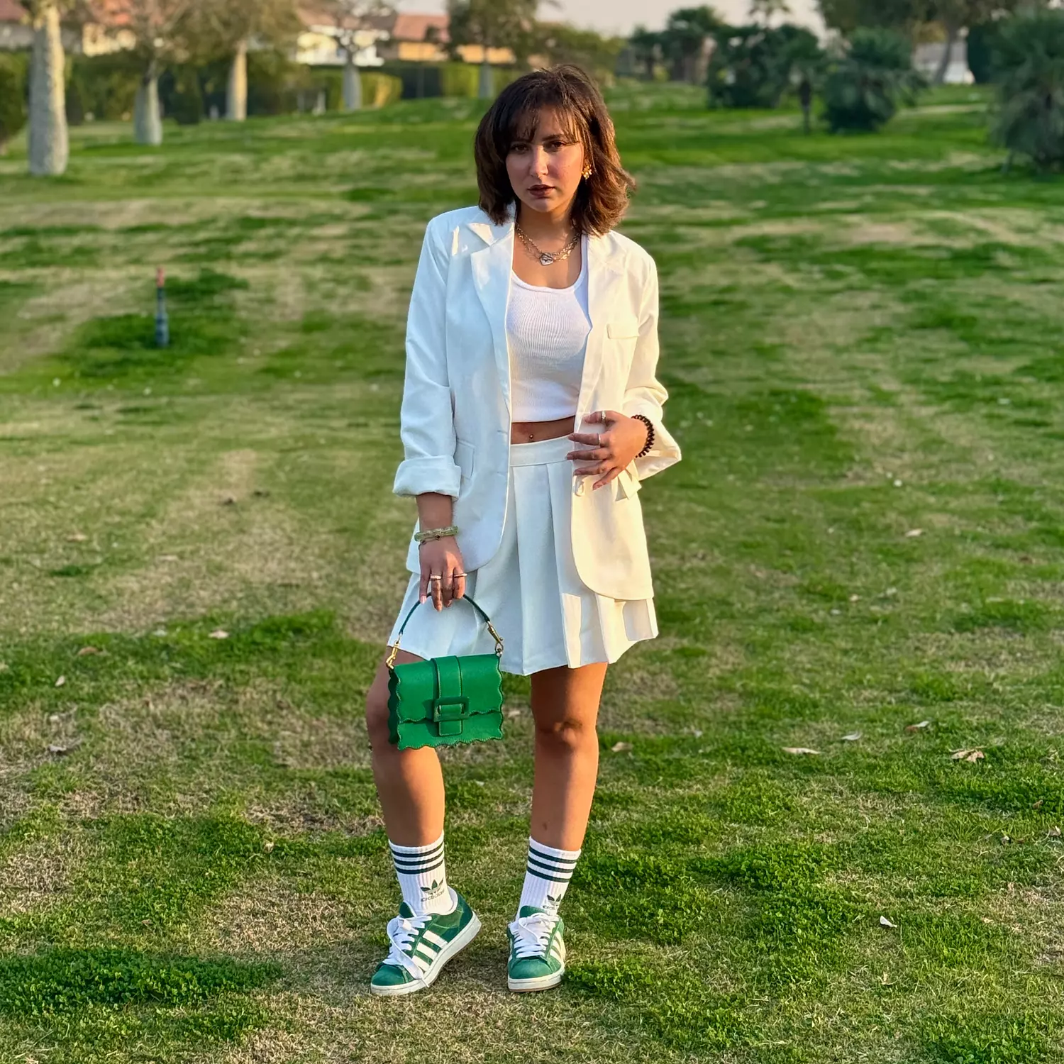 White Tennis Skirt image