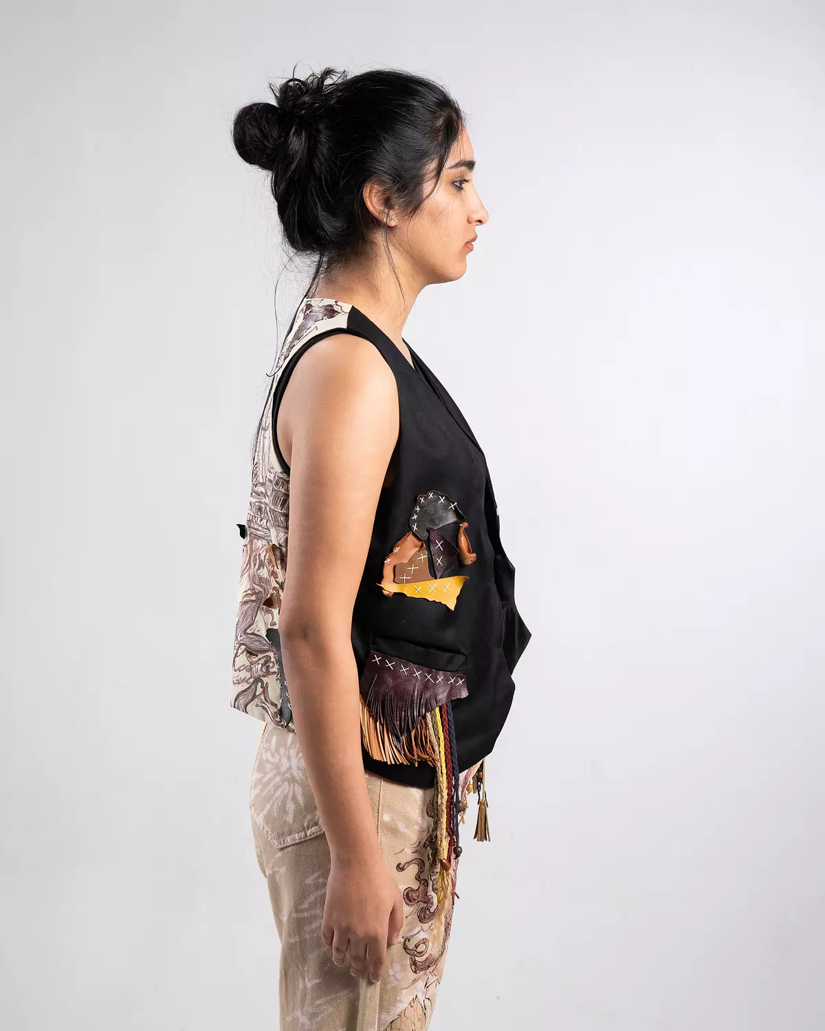 “Atlantic “ recycled handmade vest  4