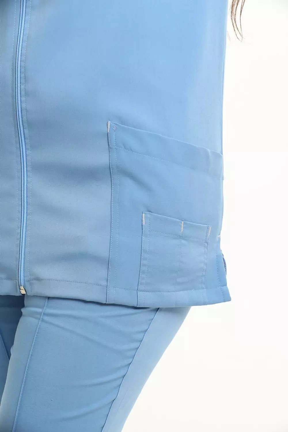 Sky Blue New Flexi Lab Coat 3