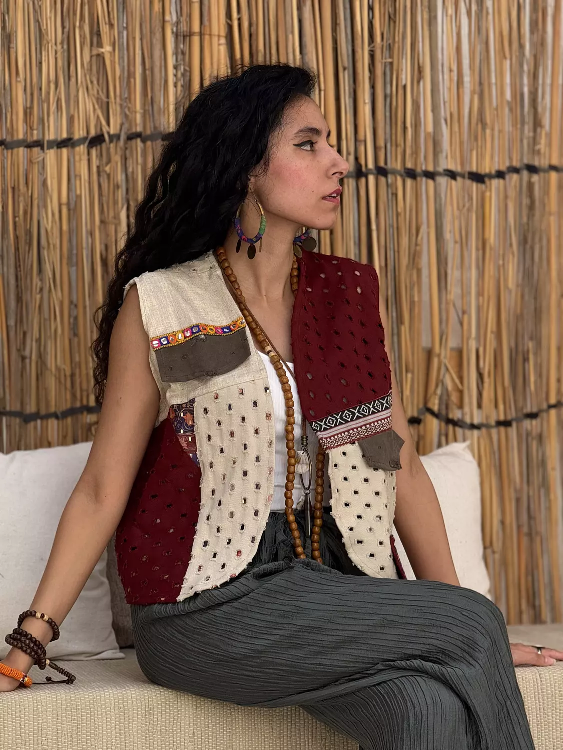 Polka dots vest image