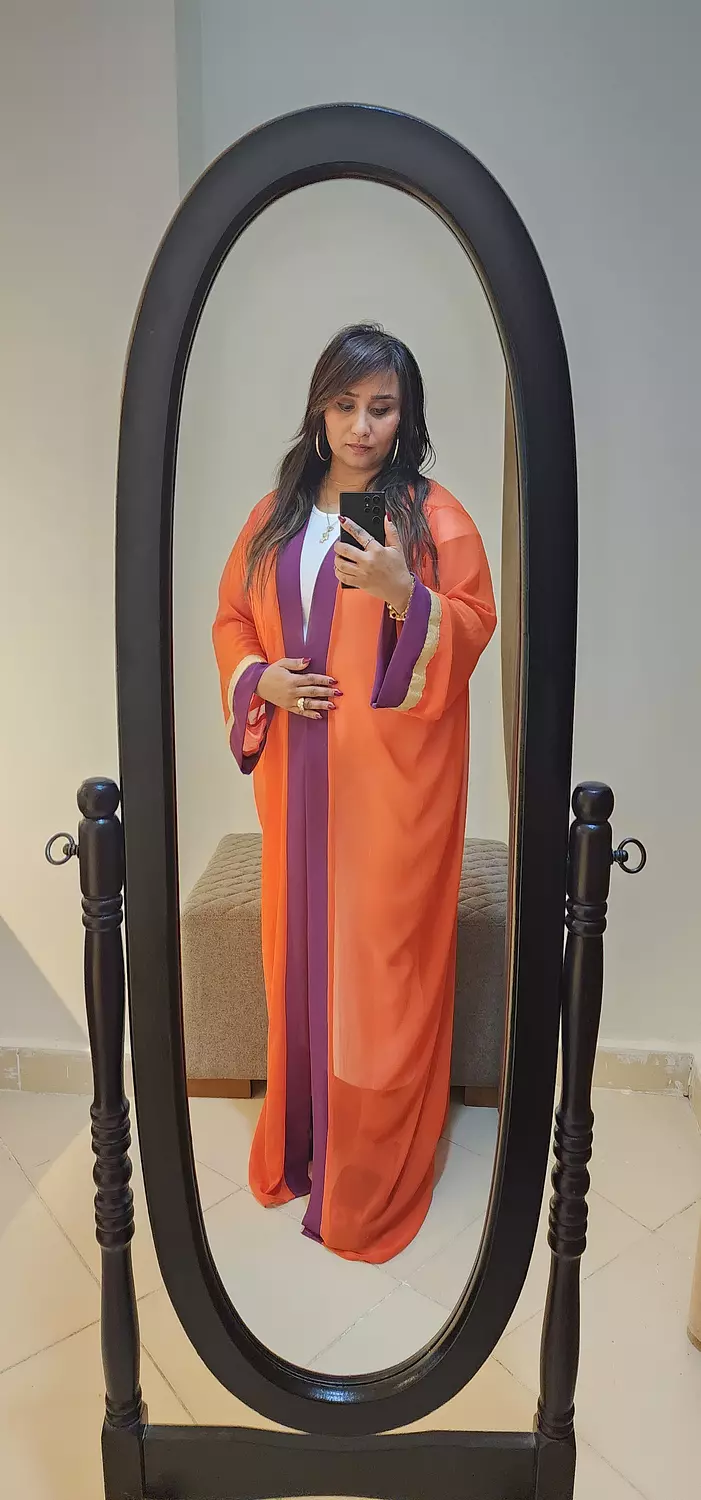 Orange and Purple Kaftan