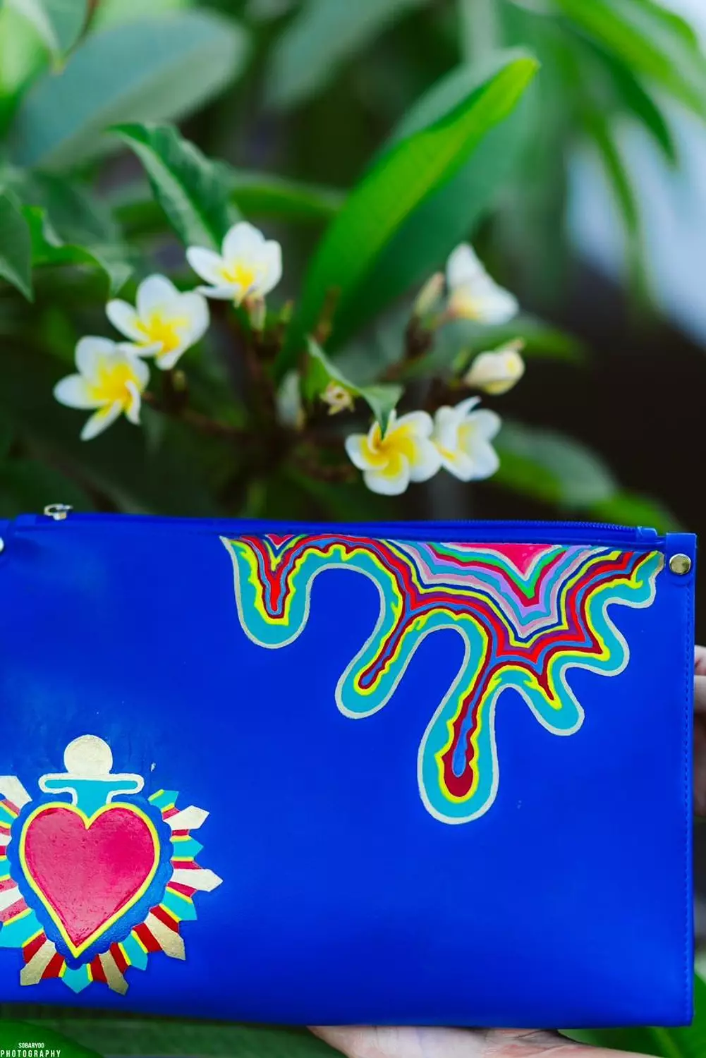 hot blue clutch 6