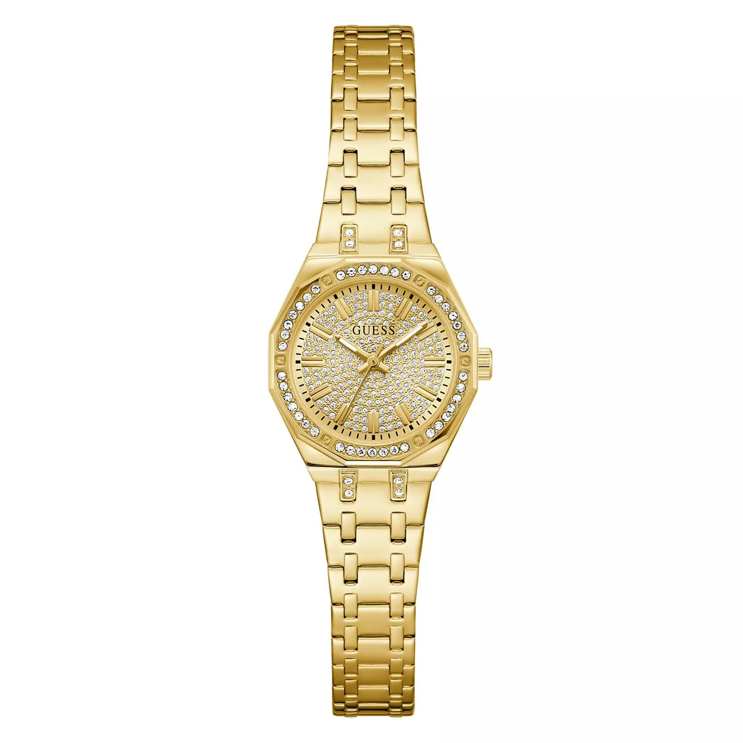 GUESS Ladies Pixie Gold Tone Analog Watch Gold Tone Stainless Steel Bracelet GW0931L2 image