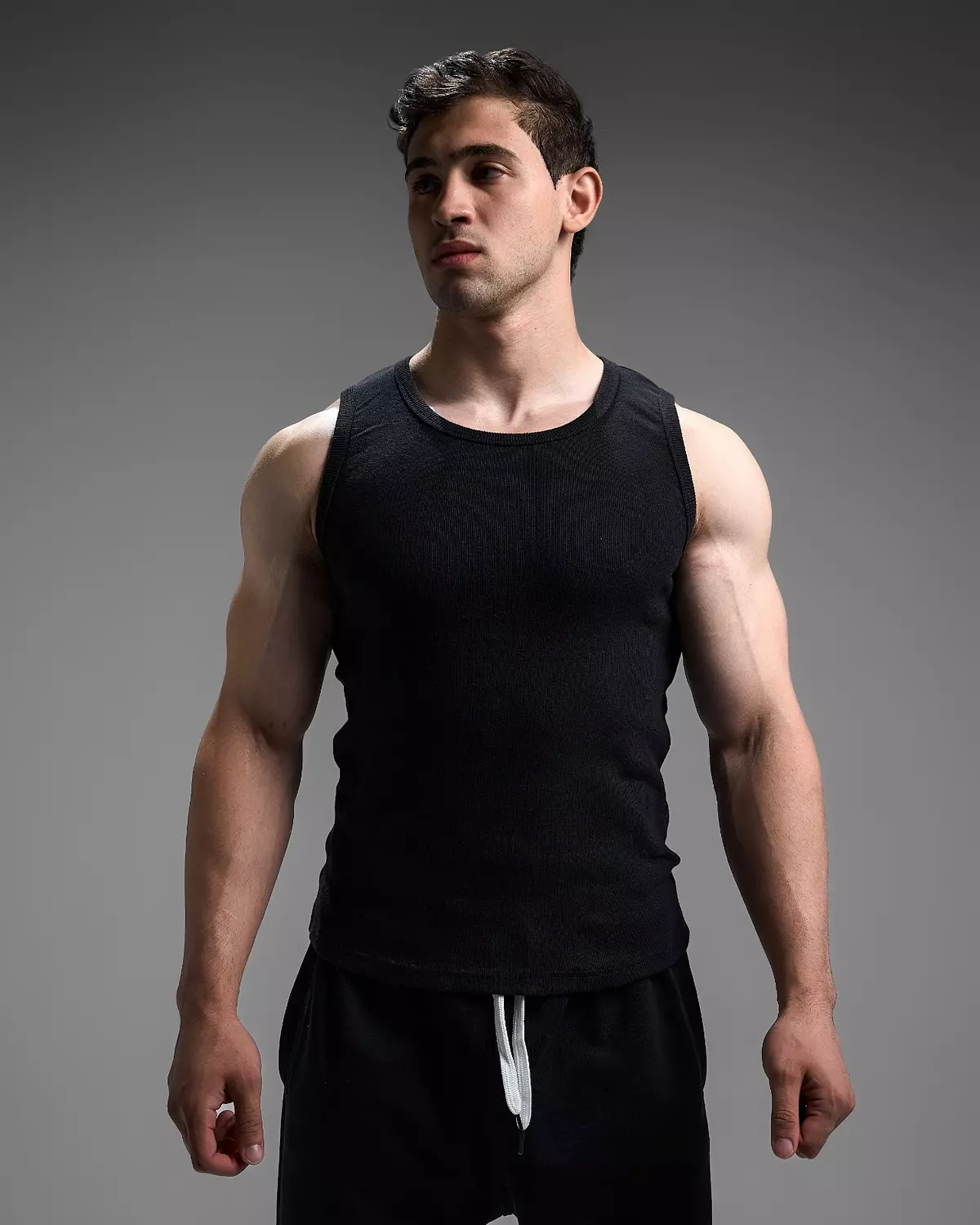 RIBBED TANKS - black 8