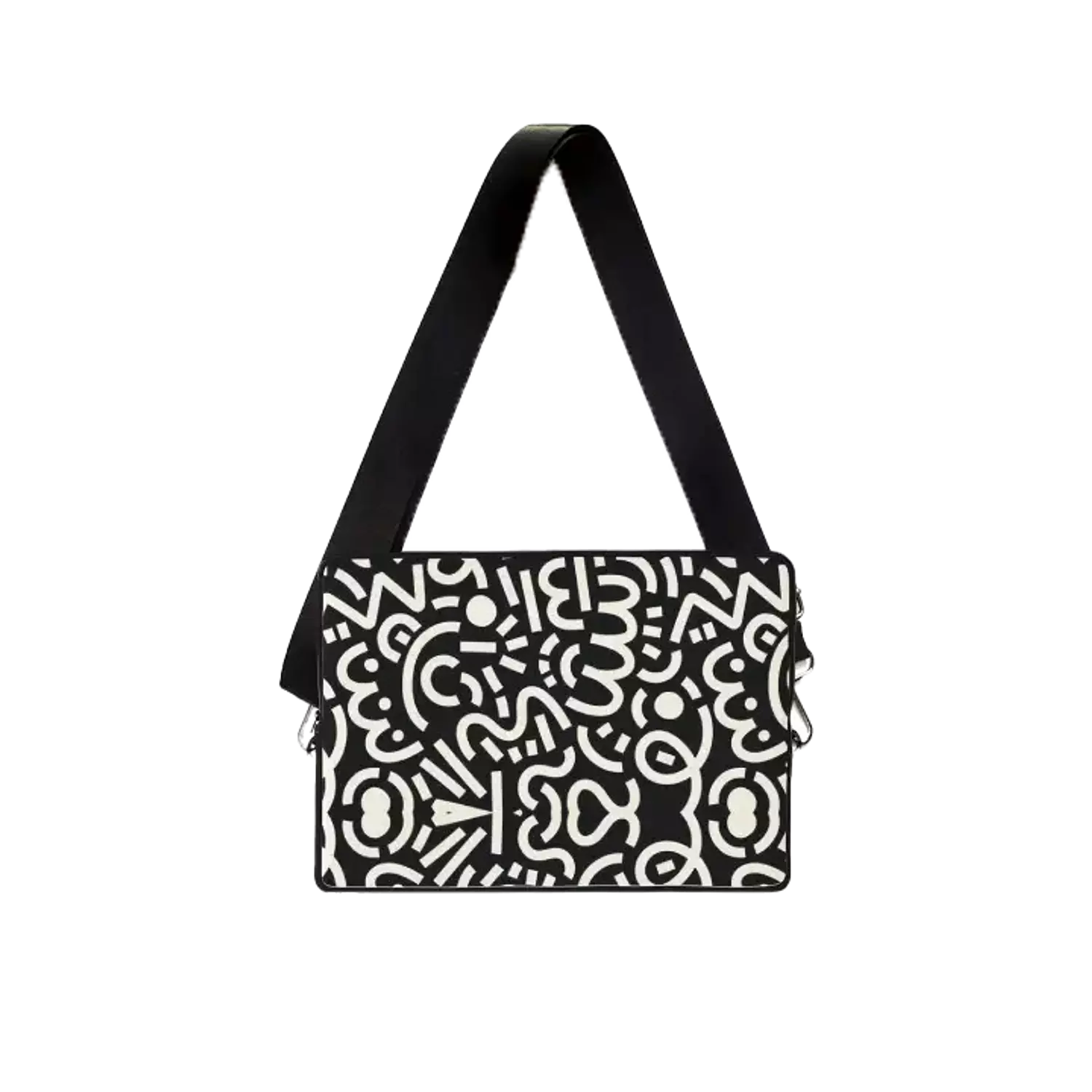 Black & White Doodles Laptop Sleeve  image