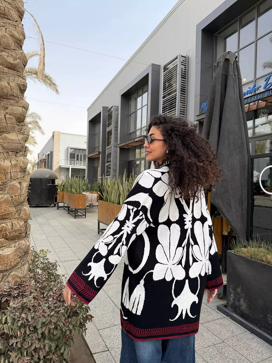 Blacknwhite knit cardigan  3