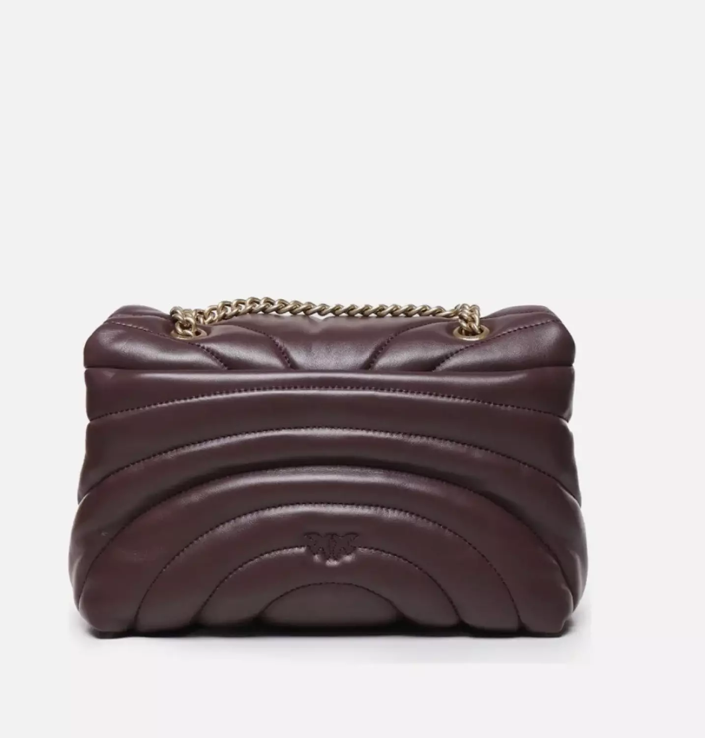 Pinko Love Puff Classic shoulder bag in claret leather hover image