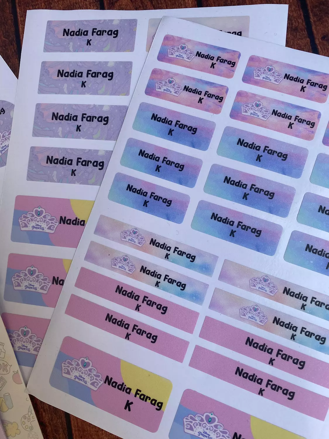 Smiggle Princess School Labels 2