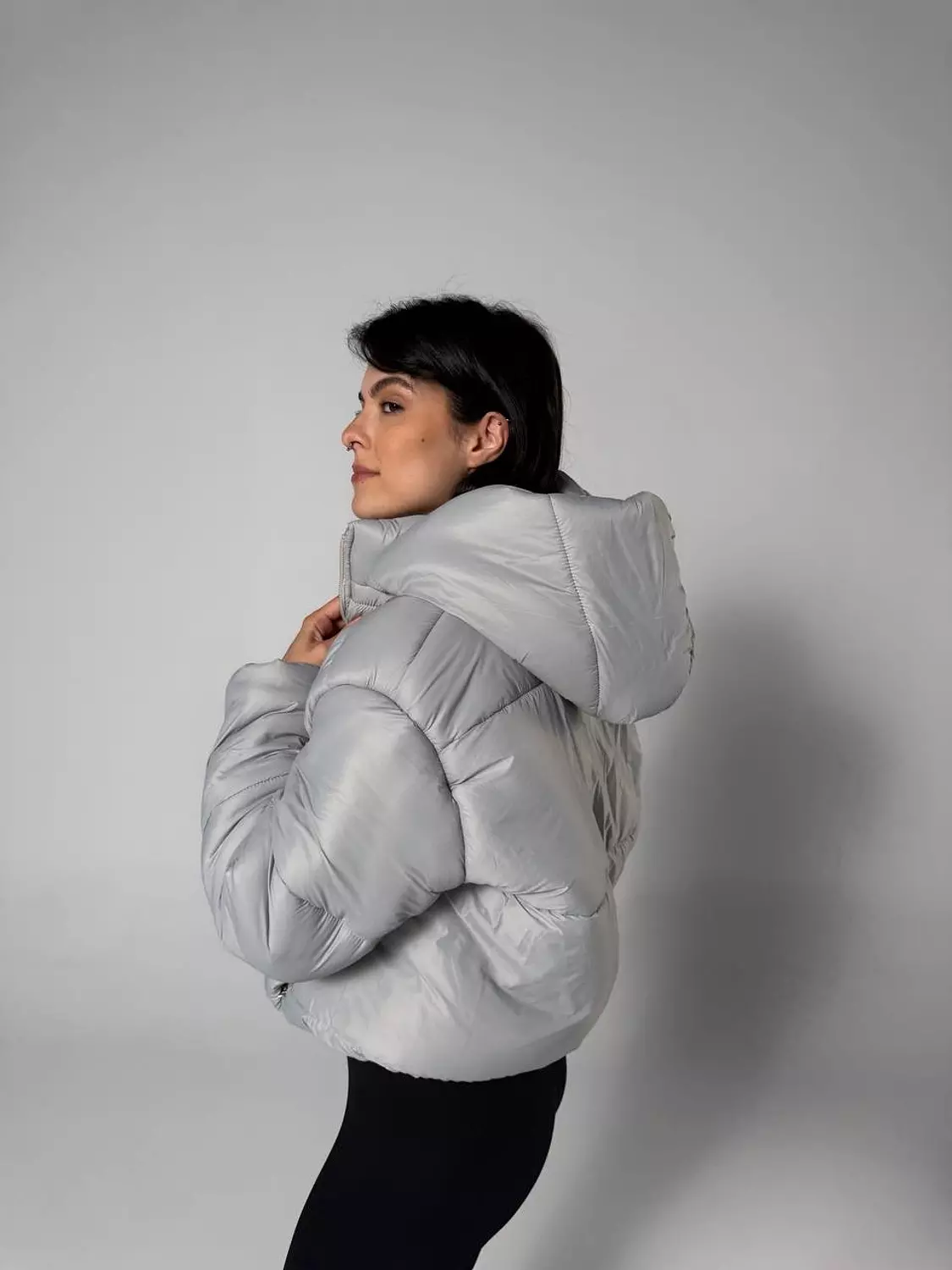 Cropped waterproof jacket 8