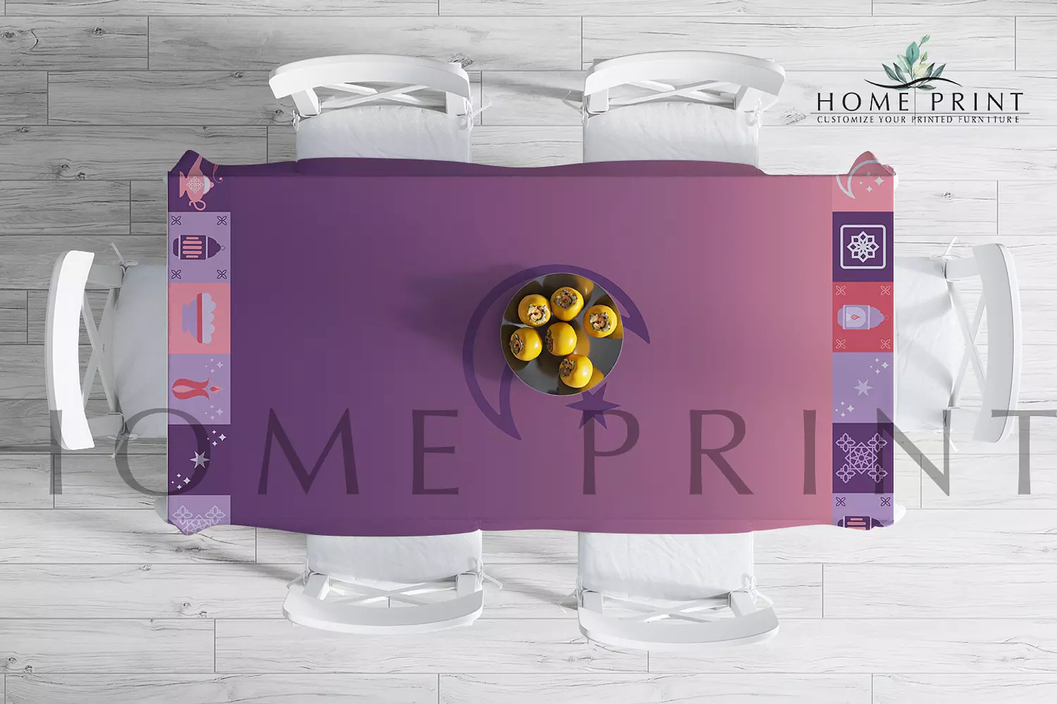 Ramadan Tablecloth - Ramadan Multi  Shapes  -145 cm in 250 cm  image