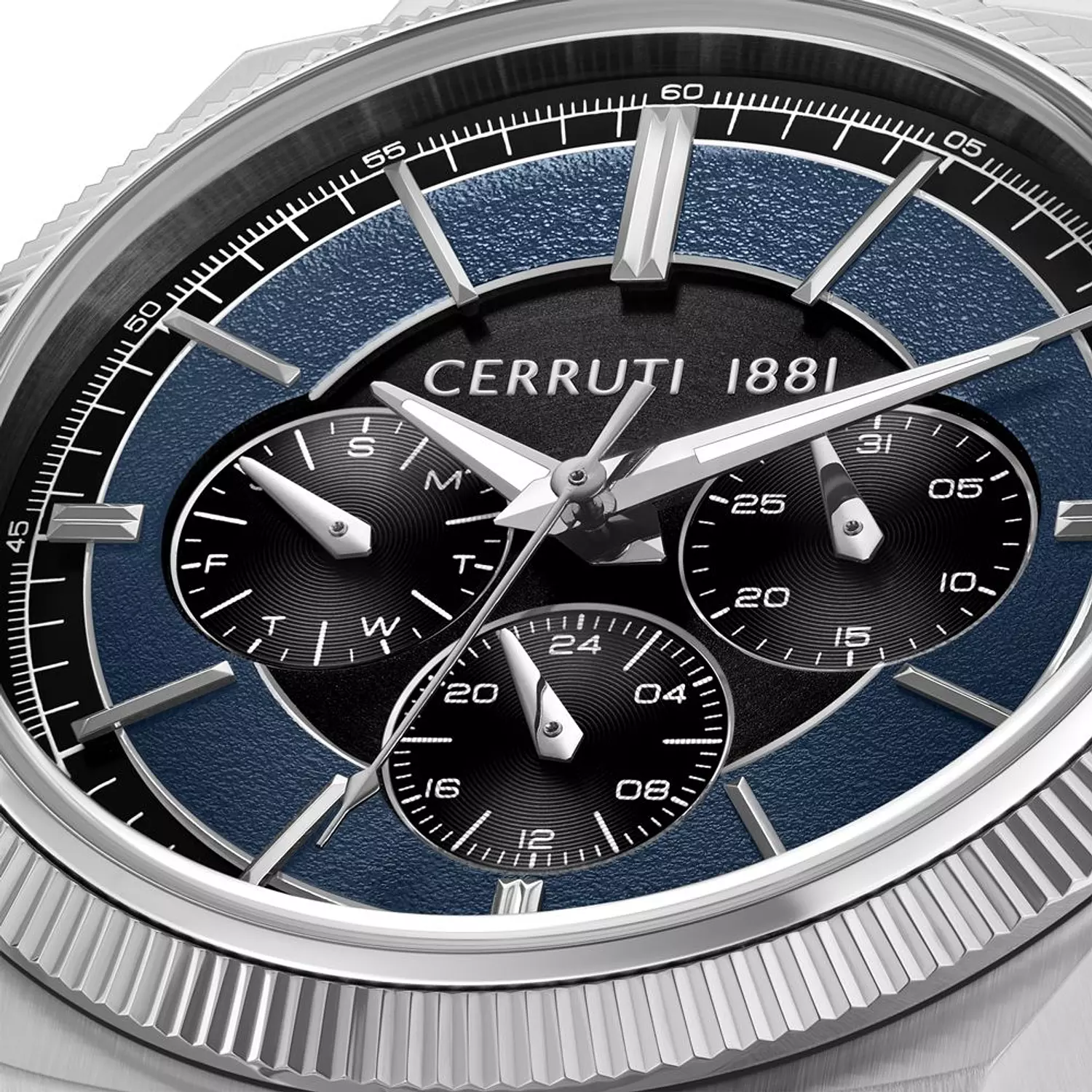 Cerruti 1881 Blue Chrono Steel Watch CIWGK0084502 3