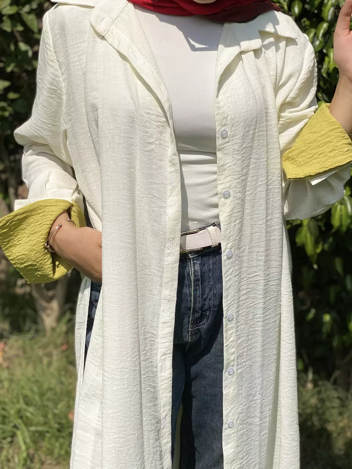 Flowy Shirt Off White  11