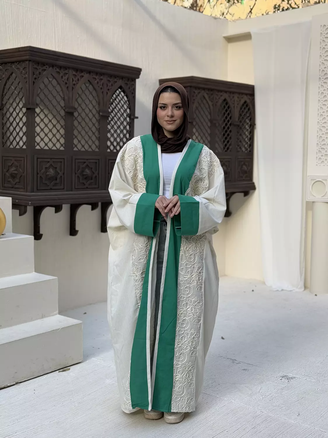 Green Joubert Striped Kaftan 4