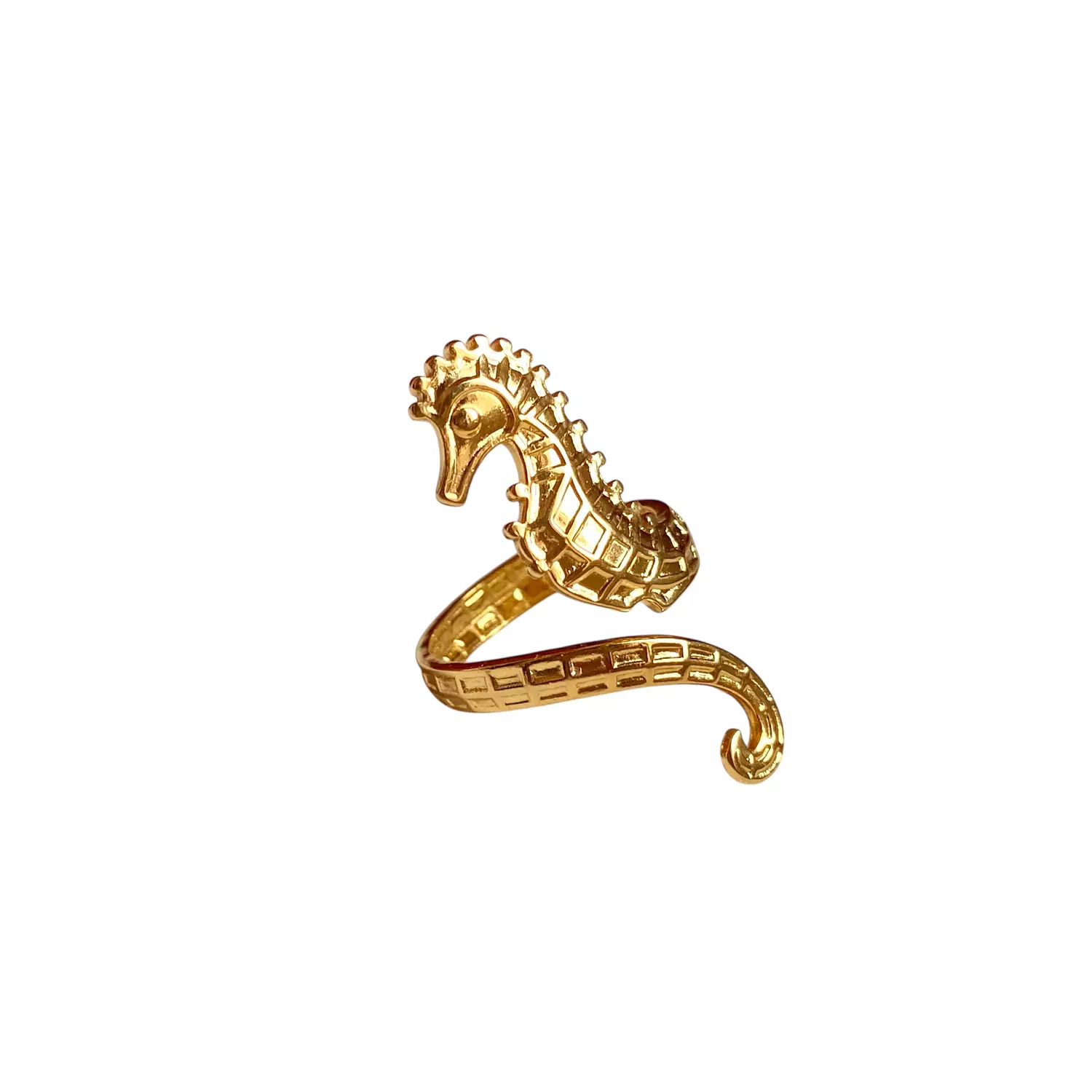 Seahorse stainless steel ring✨ image