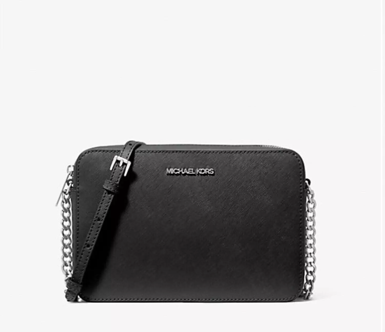 Michael Kors Jet Set Camera Bag – Black Saffiano Leather image