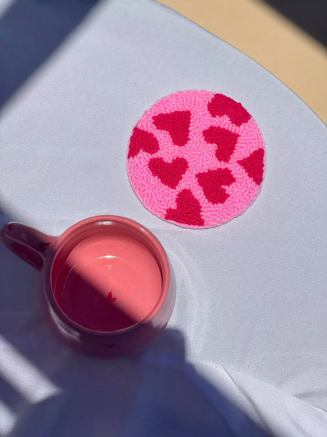 pinkie & hearts coaster image
