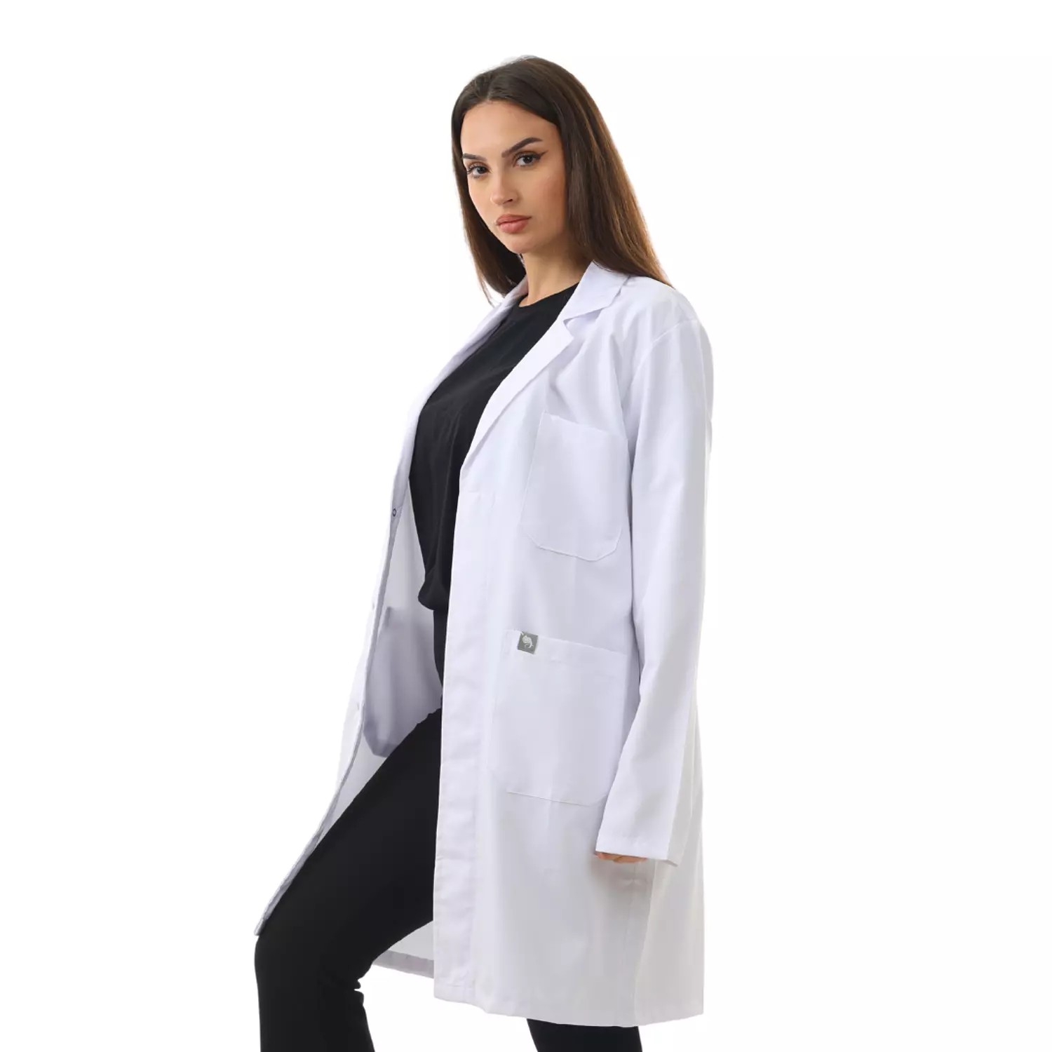 White Prime Lab Coat Long 5