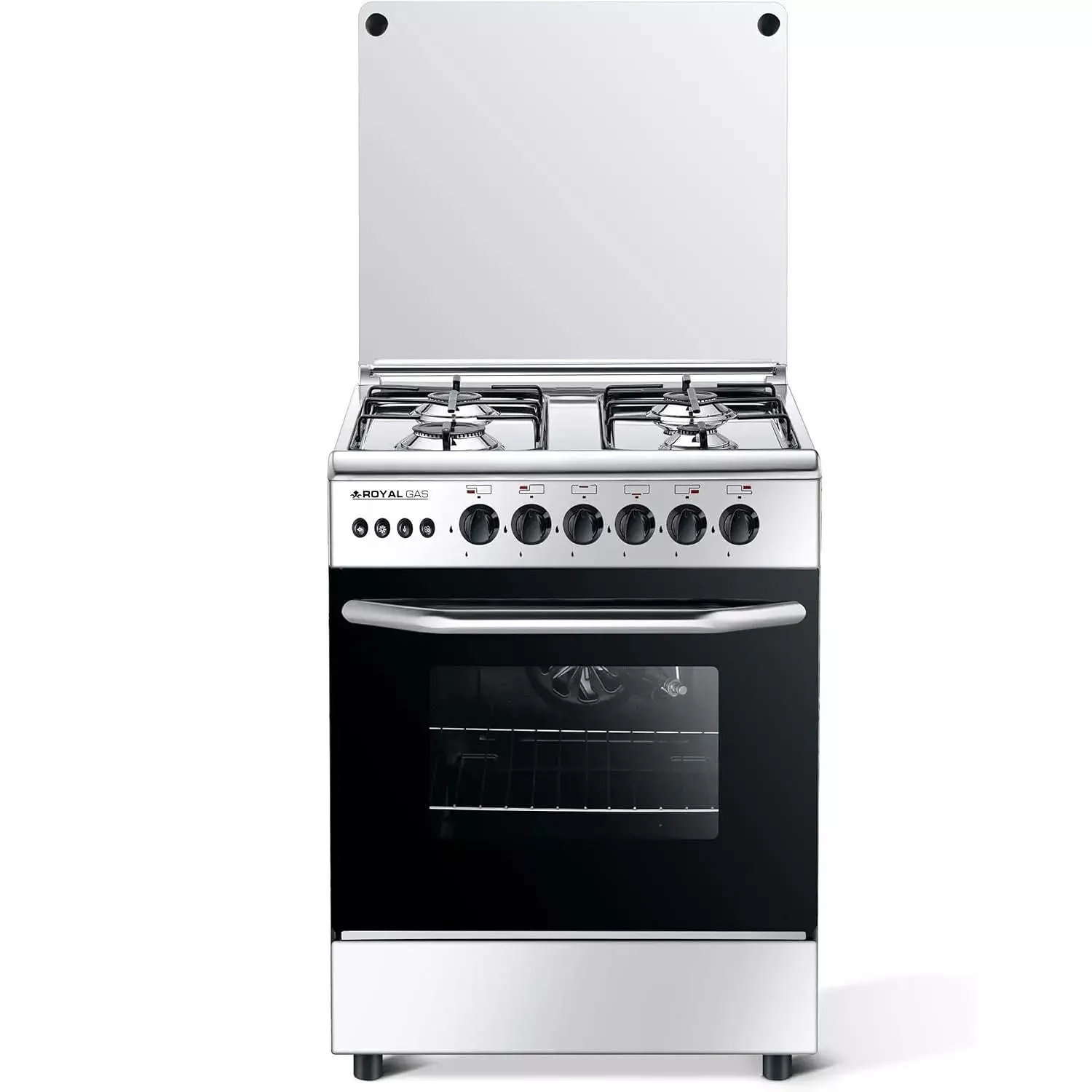 Royal Gas Arrow Gas Cooker, 4 Burners, 60 cm, Silver - 2010343 image