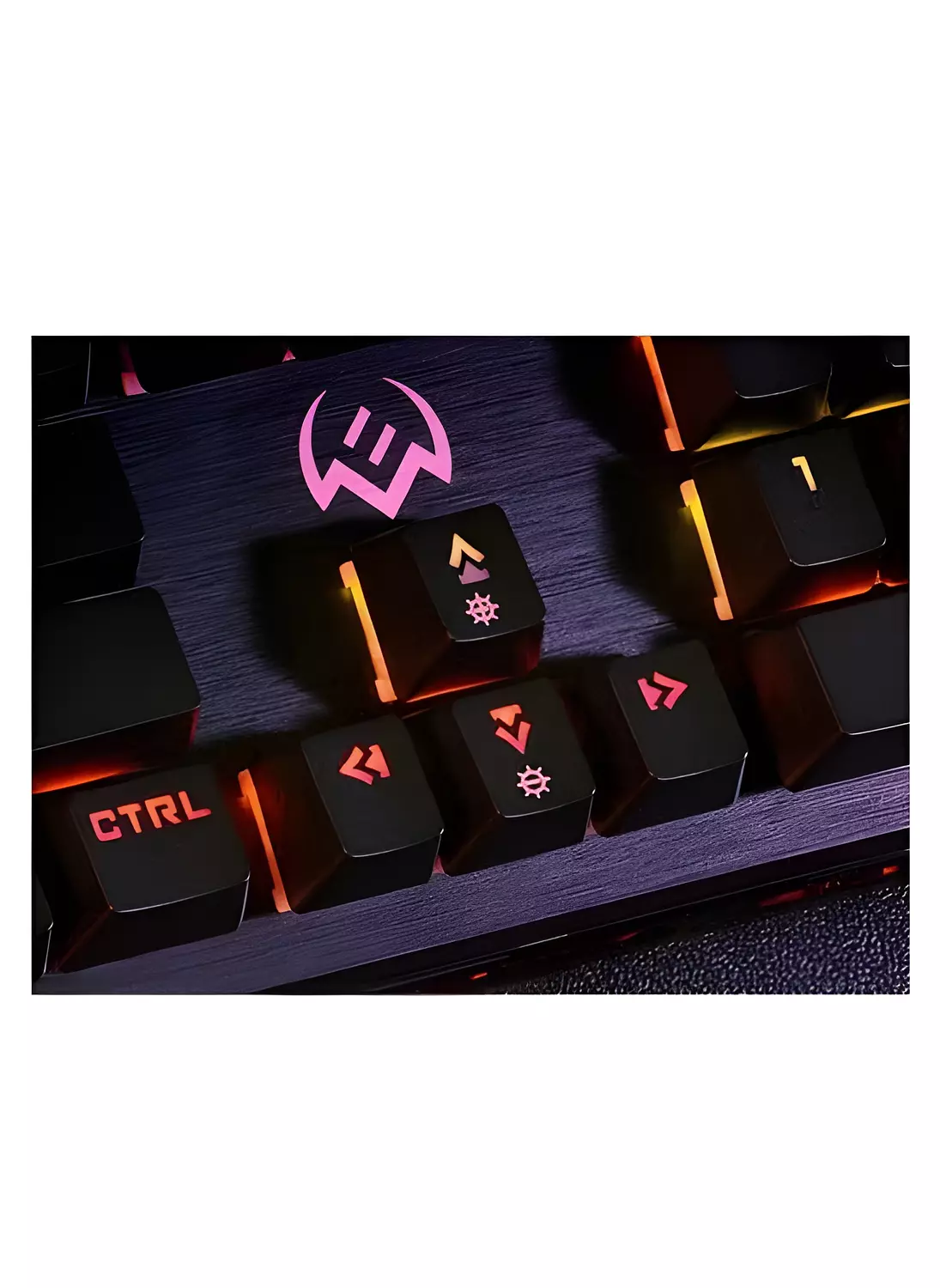 SVEN KB-G9500 Gaming Keyboard - Wireless Programmable, LED Backlight, Blue Switches, Durable Detachable Wrist Rest - Black 3
