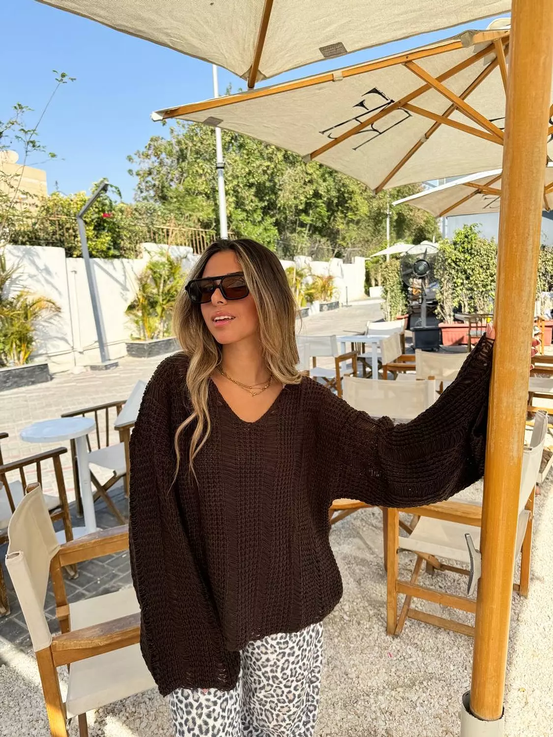 Oversized mesh sweater 2