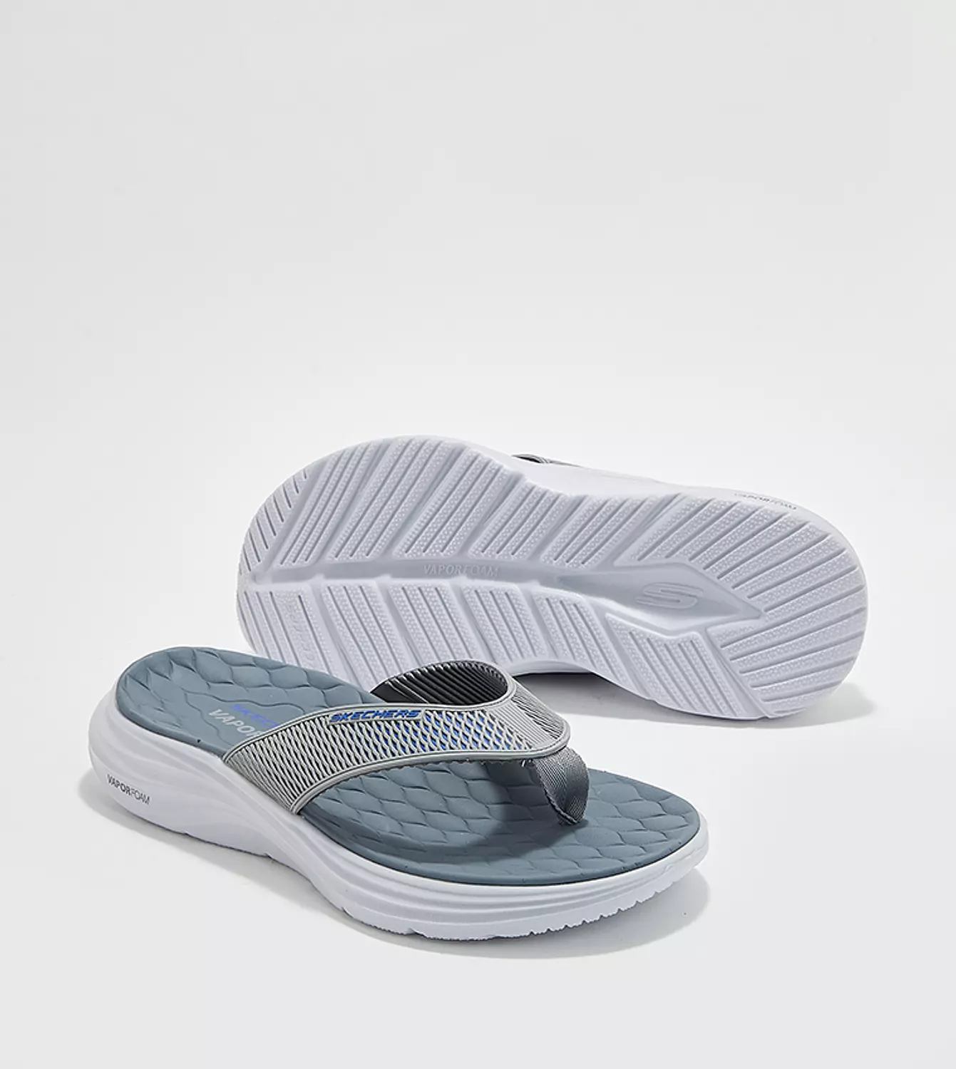 Skechers Men's Vapor Foam Sandal Gray 2