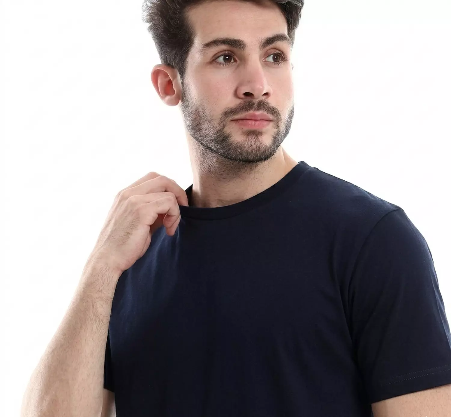 تي شيرت قطن سادة - 4018- كحلي hover image