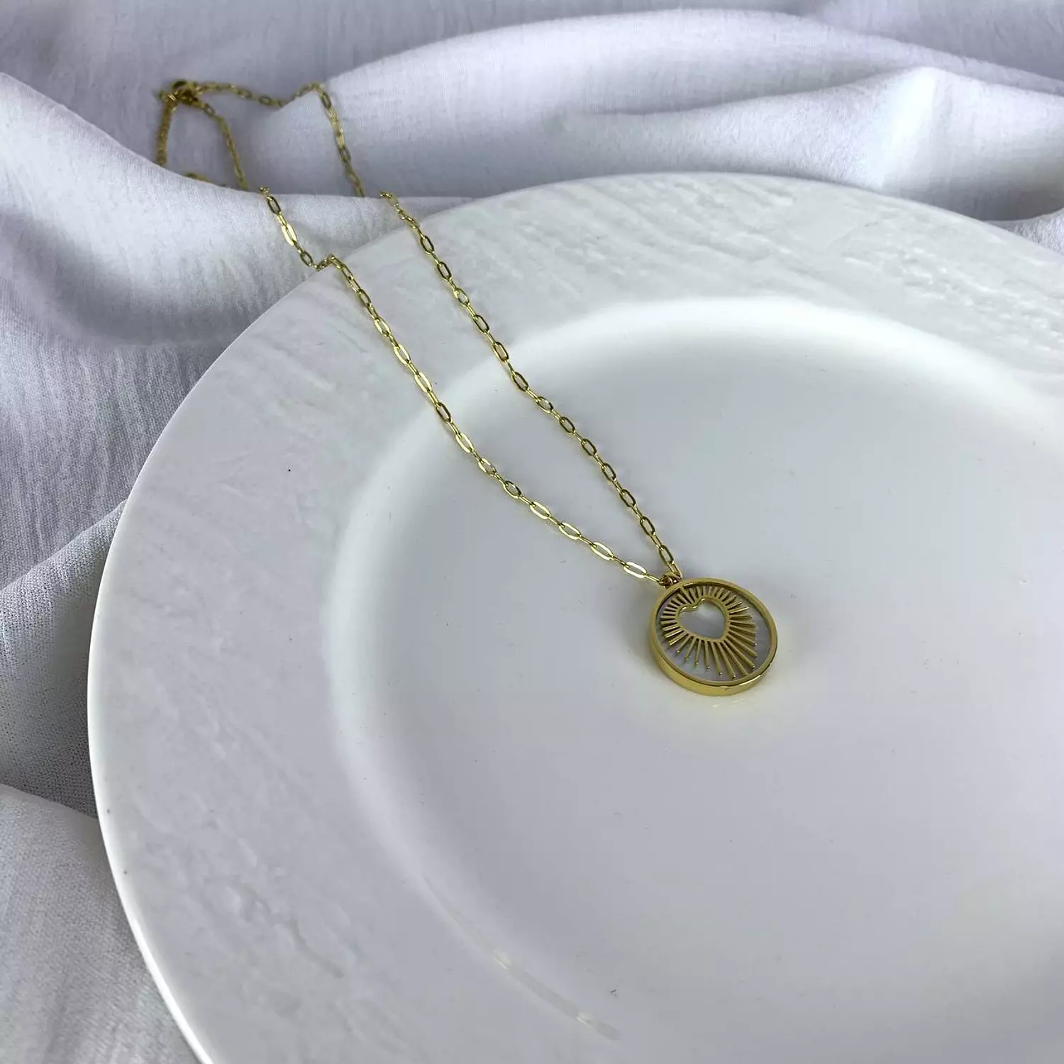 Heart  Stainless steel necklace    3