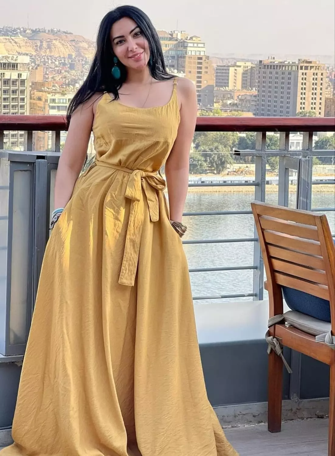  Soft Linen Dress2 - Yellow 3