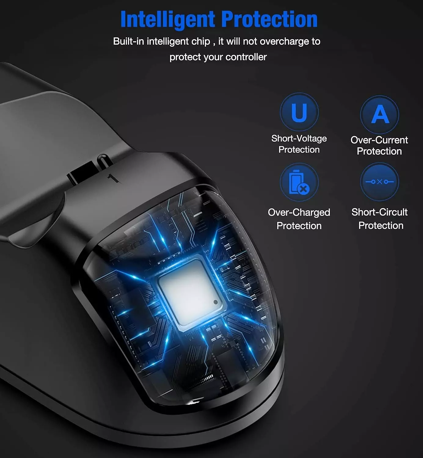 Multi-Functional Dual Charging dock and Cooling Station for PS4 Slim/Pro  6