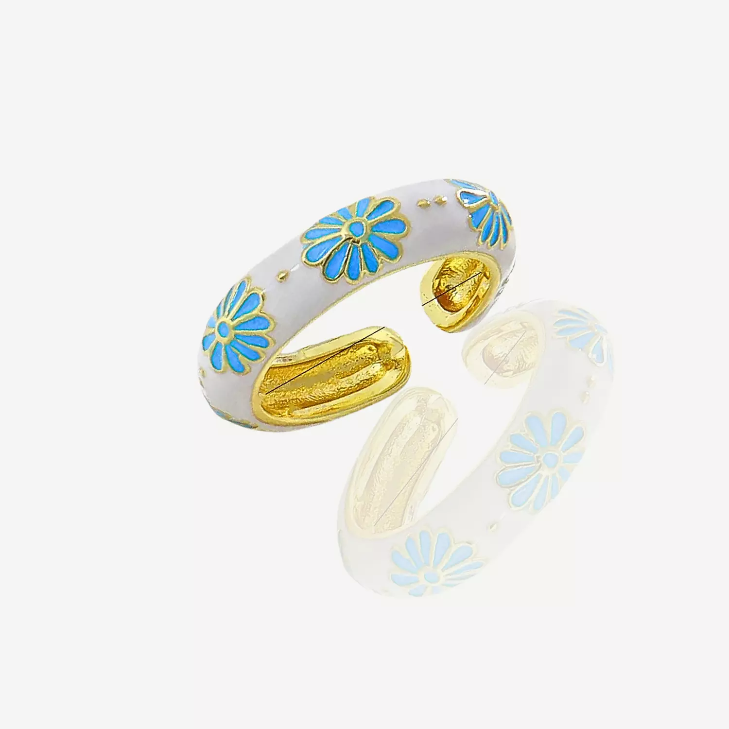 Blue Daisy Ring image