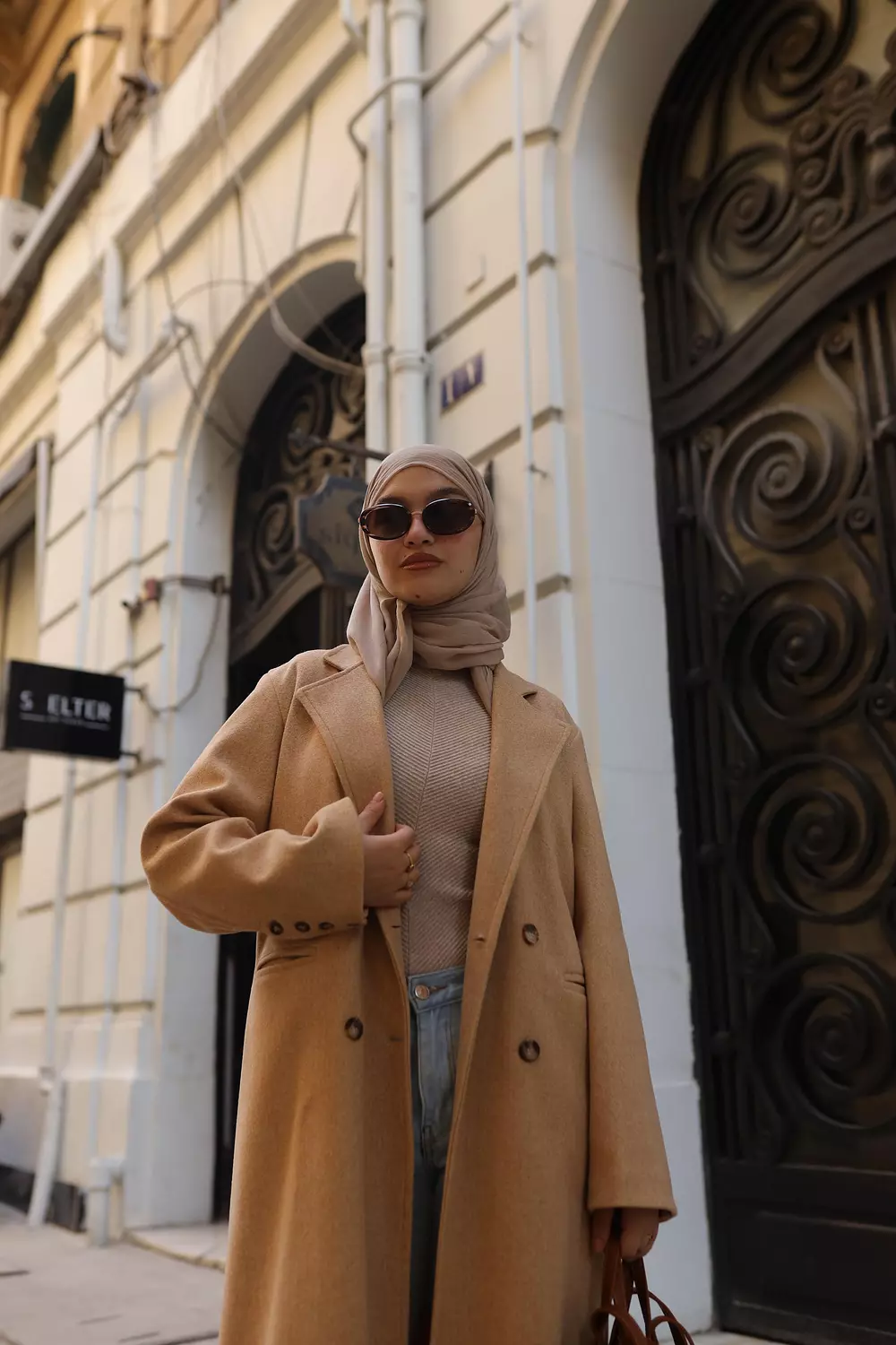 Light Caramel Blazer coat -2nd-img
