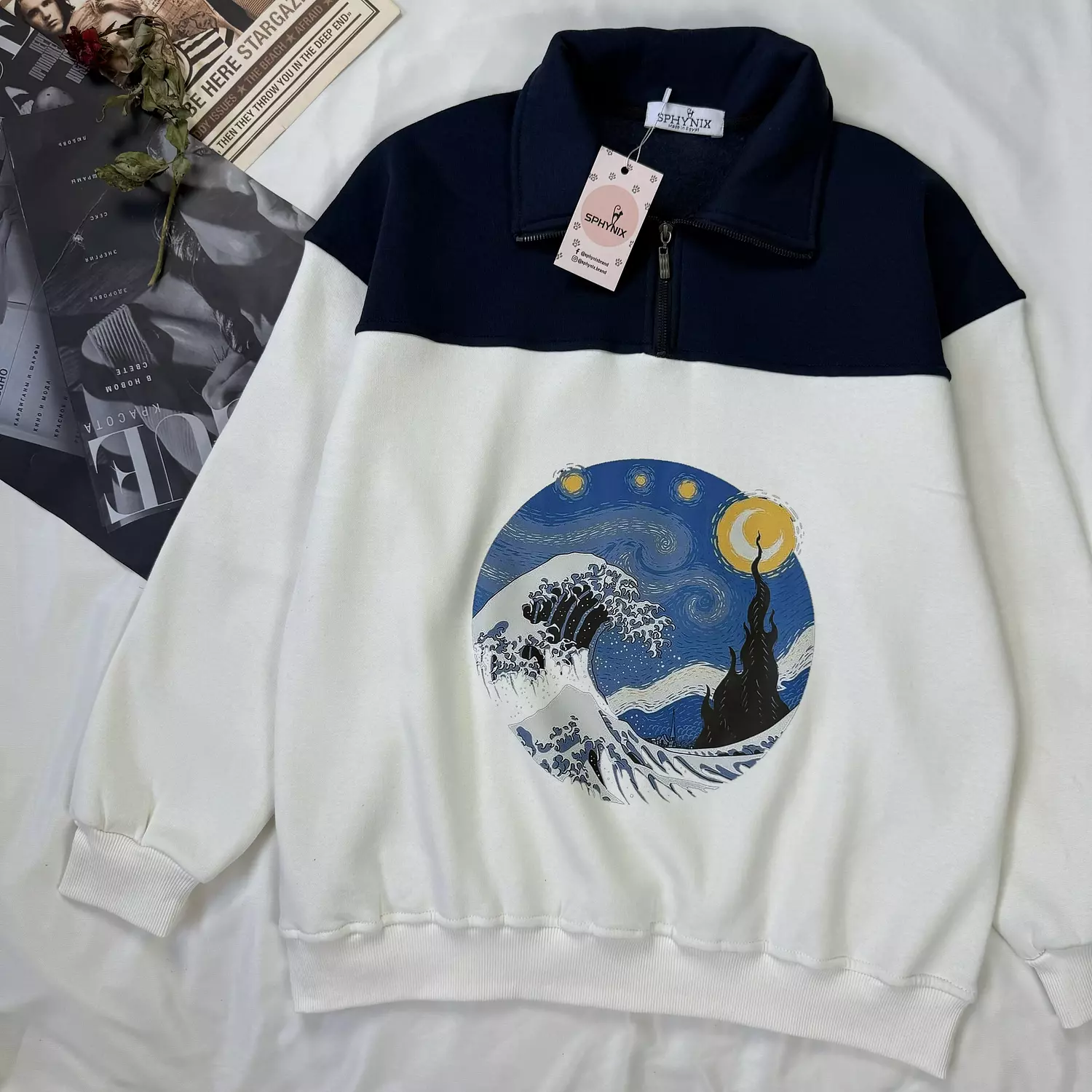 Quarter Zip Up Sweatshirt hover image