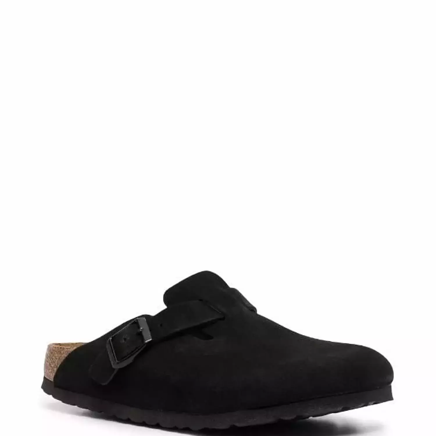 Birkenstock Boston Soft Footbed Suede Black hover image