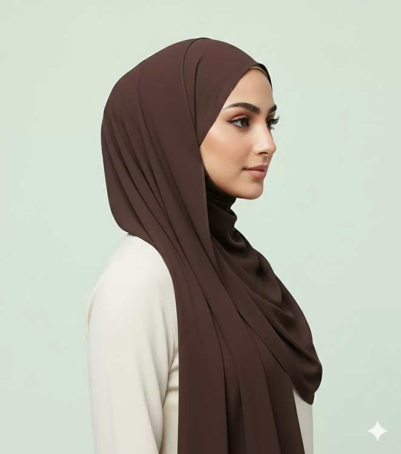 طرحة سادة بُني hover image