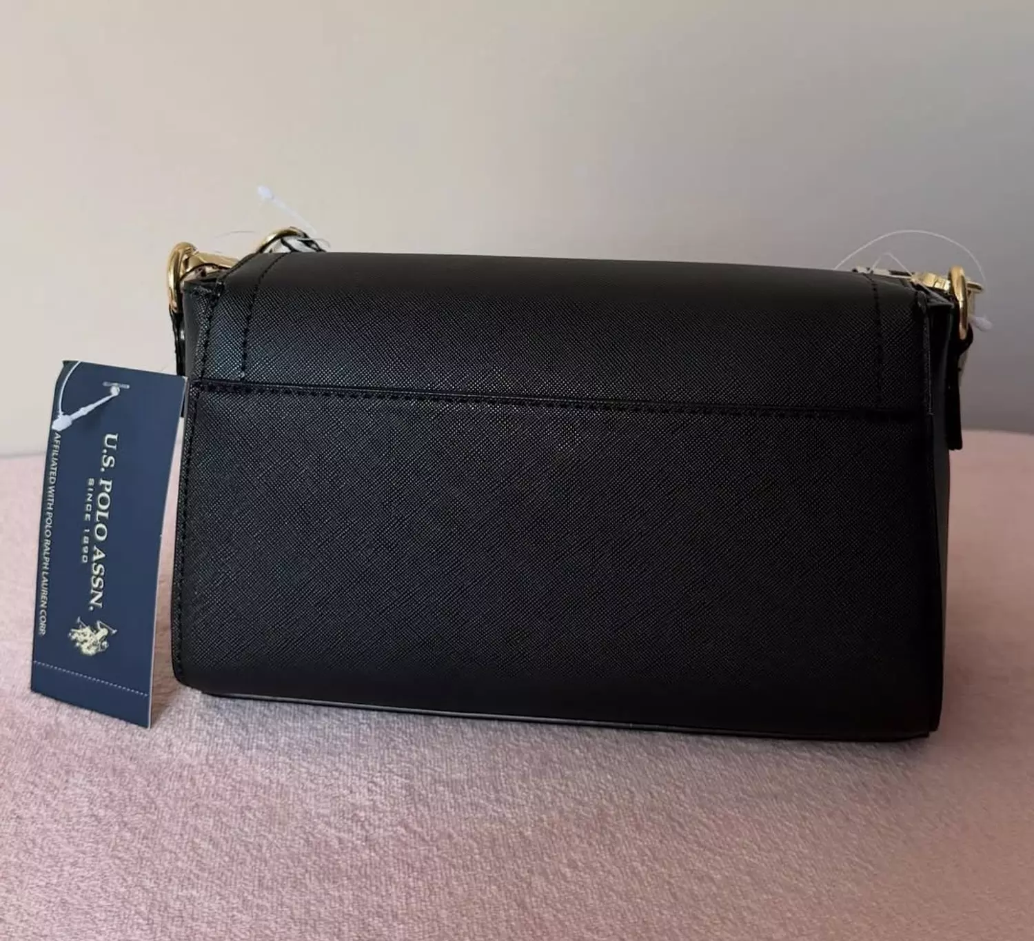 U.S polo Assn Black Crossbody Bag  hover image