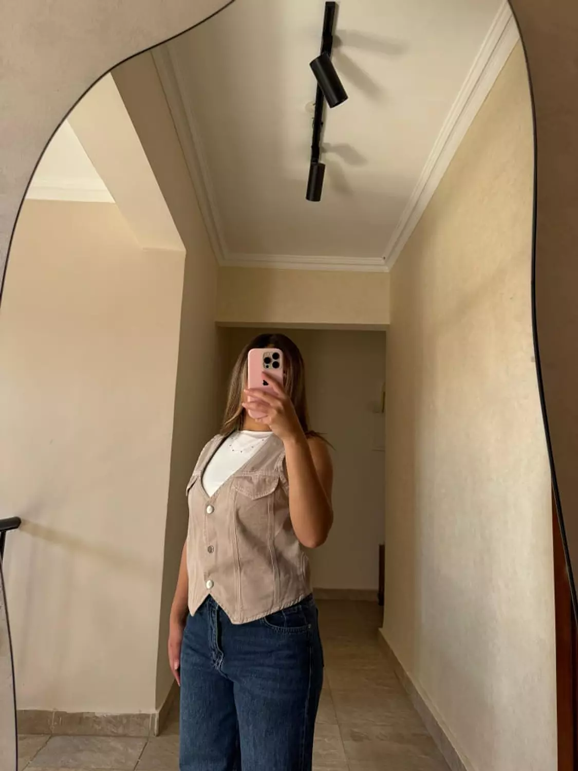 Cropped Gabardine Vest 7