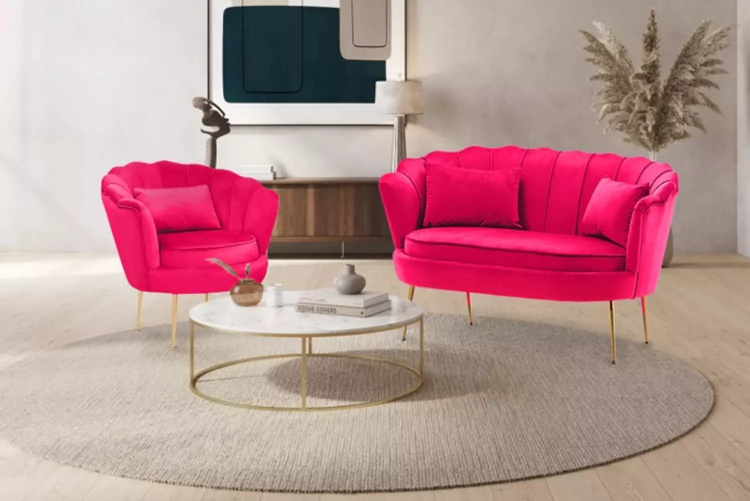 Set Living Room Steel -3 Pieces 3