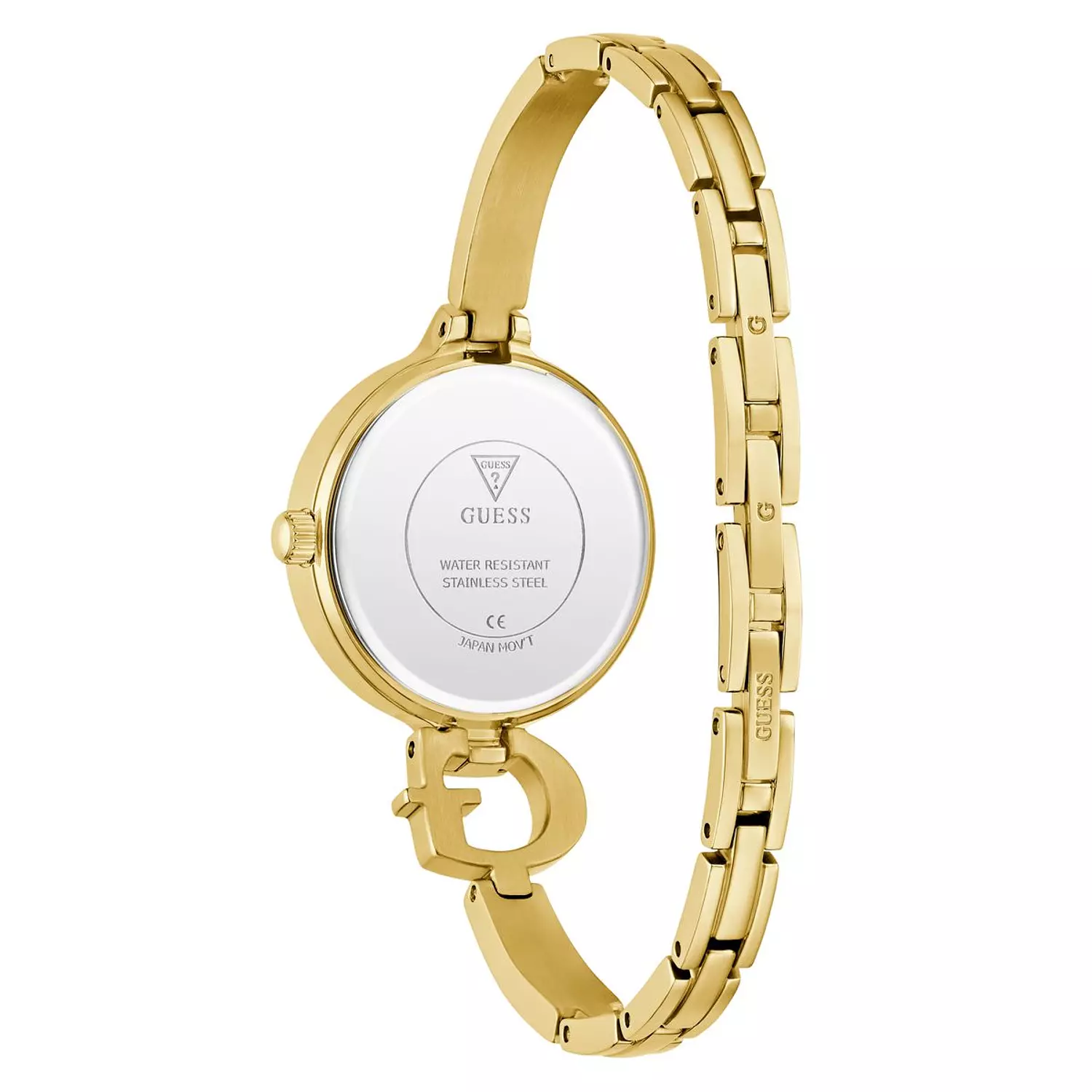 GUESS GISELLE Ladies Giselle Gold Tone Analog Watch Gold Tone Stainless Steel Polished Bracelet 2