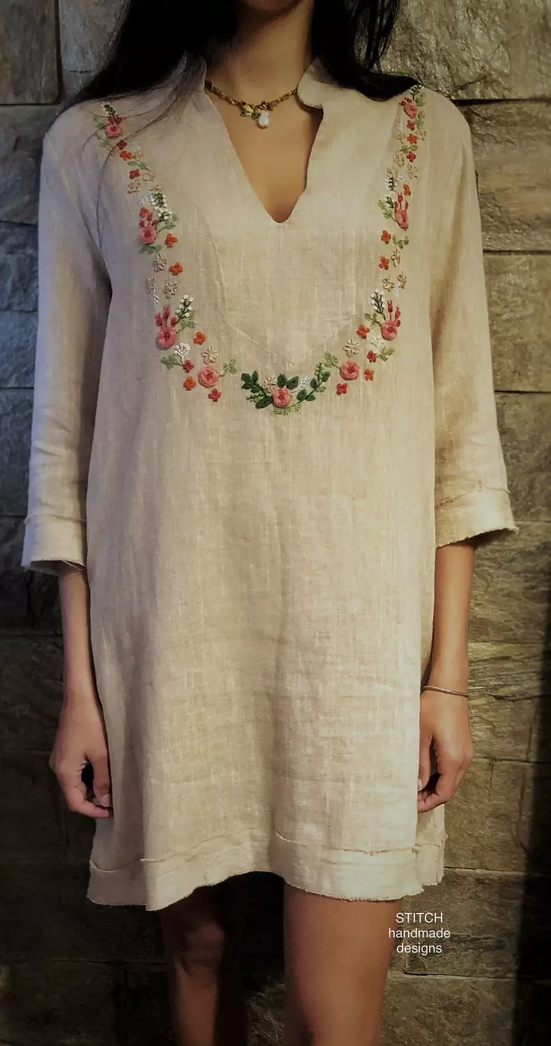 Collar Floral  Dress  hover image
