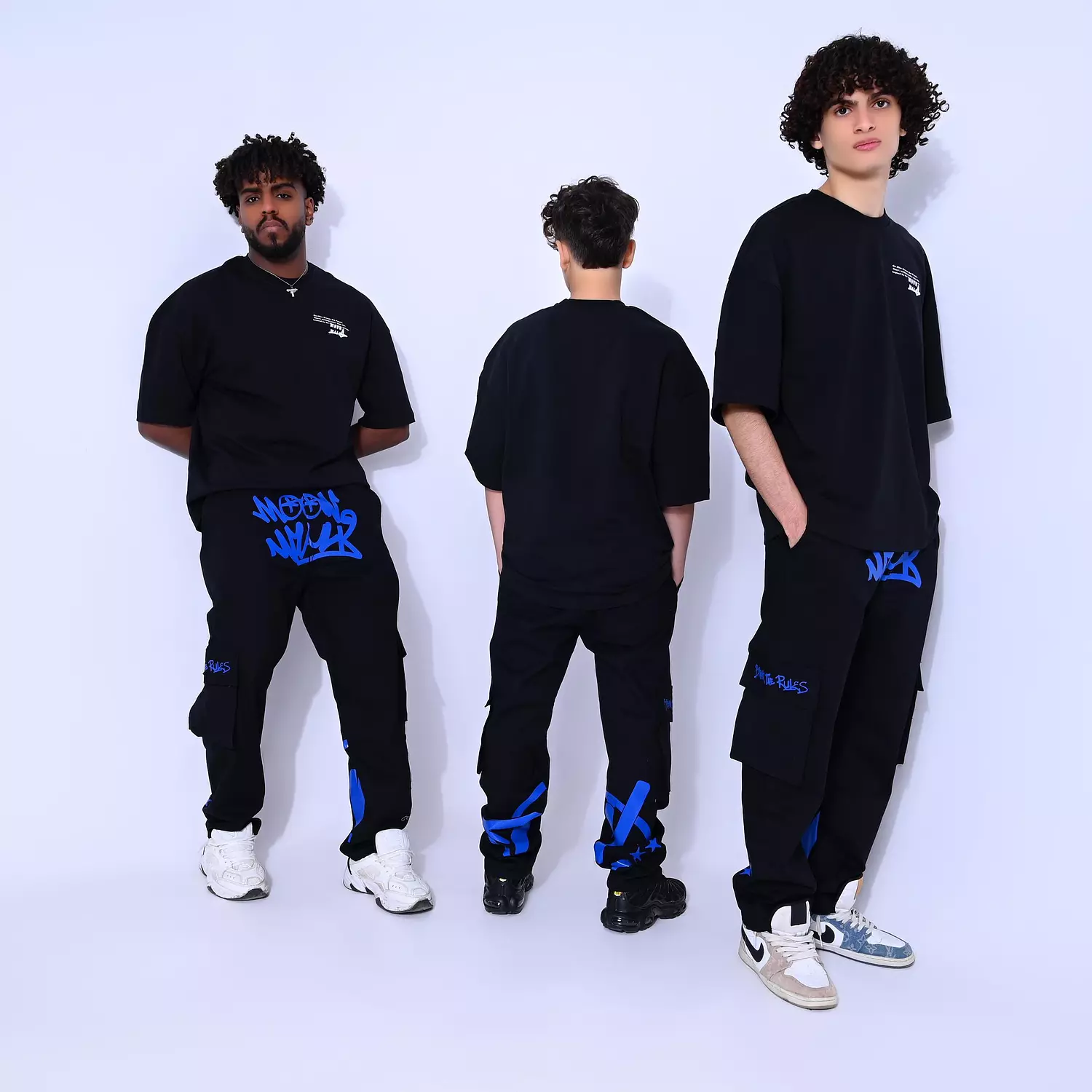 Black x Blue Cargo Pants image